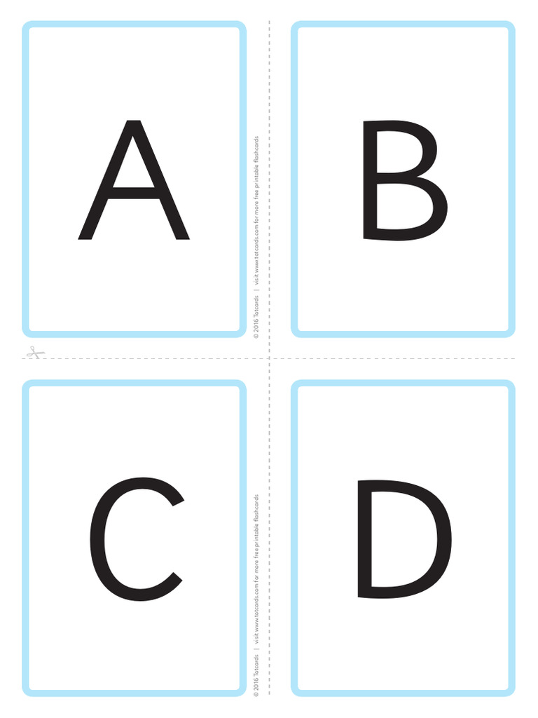 Free Alphabet Flashcards Letters | PDF