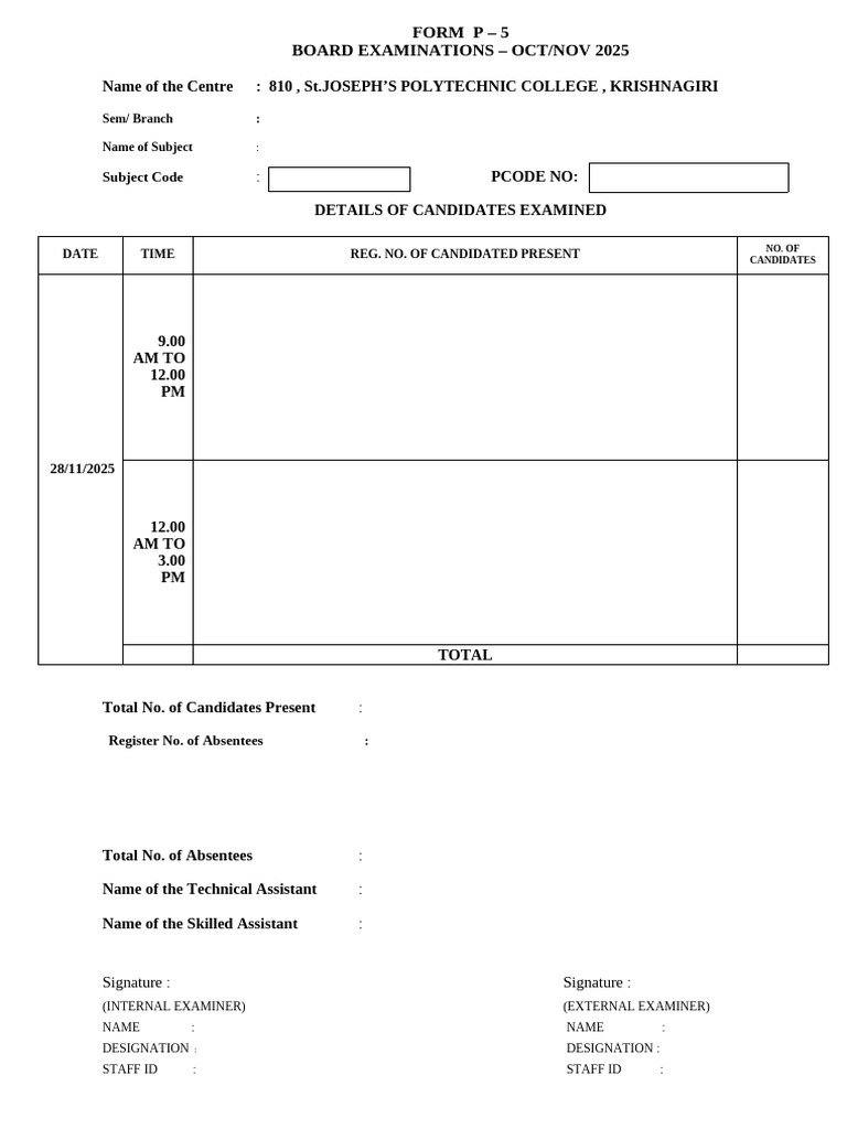 FORM.P5 | PDF