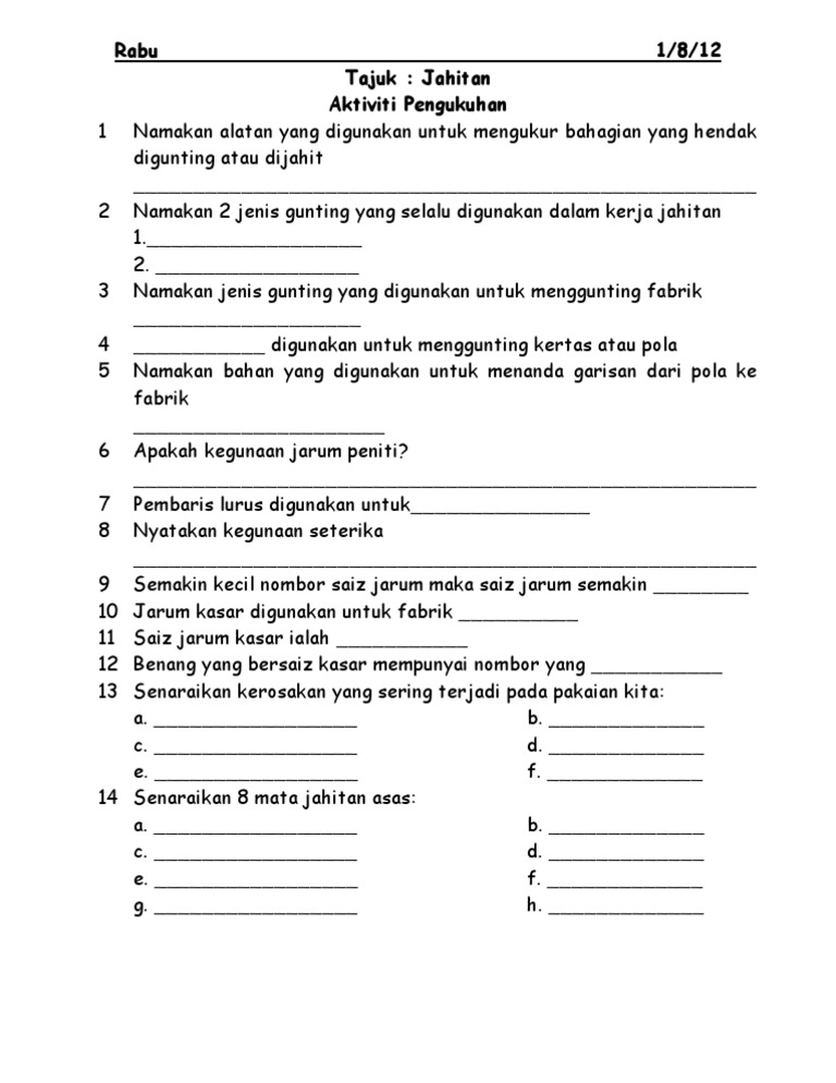 Latihan Jahitan Pdf