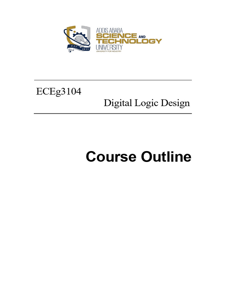 DLD Course Outline 2025_26 | PDF | Logic Gate | Plagiarism