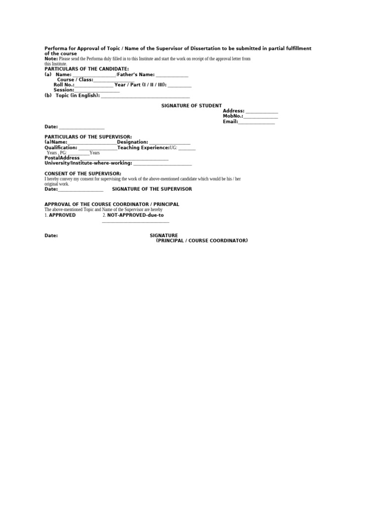 Proforma | PDF