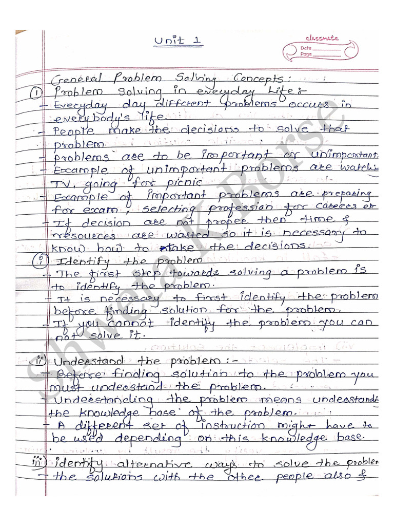 PPS Unit 1 | PDF