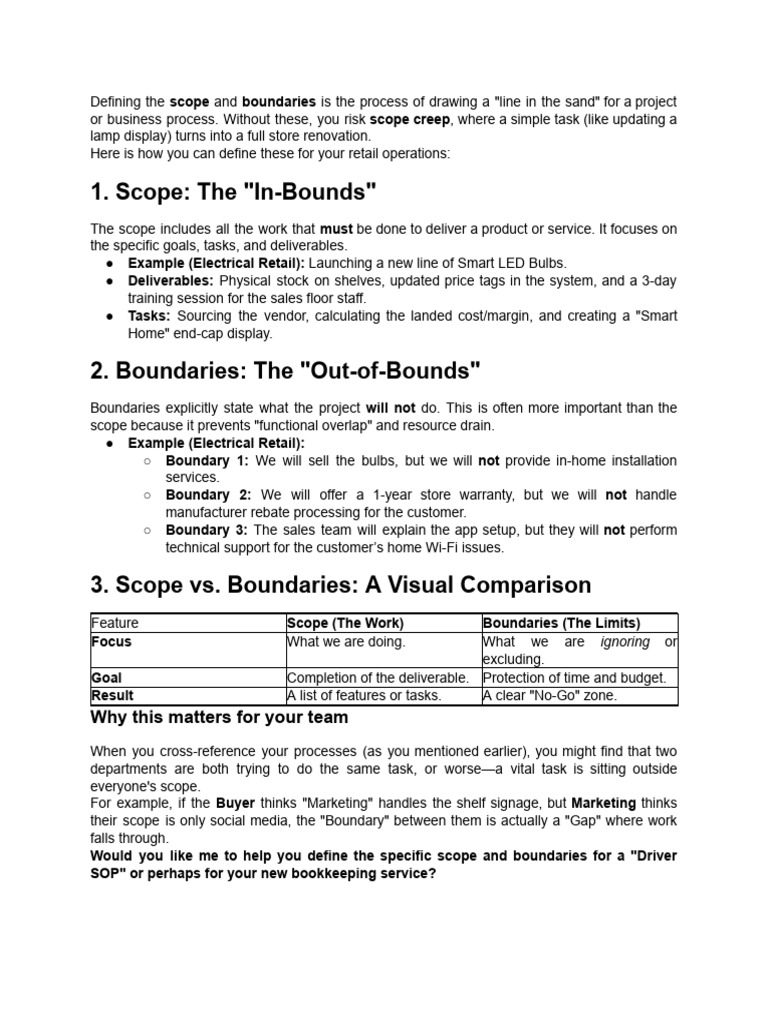 2 Define the Scope and Boundaries | PDF