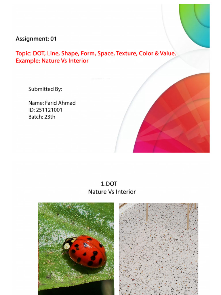 Assignment_Design & Elements of Design- Farid Ahmad | PDF