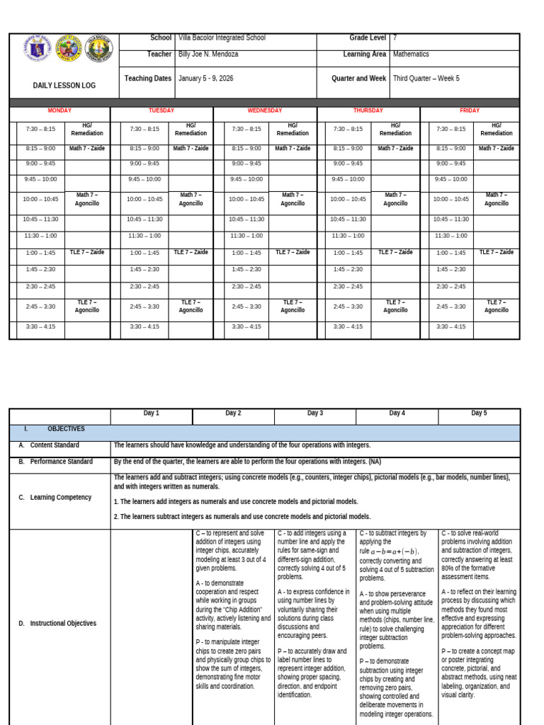 Math 7 Q3 Week 5 | PDF