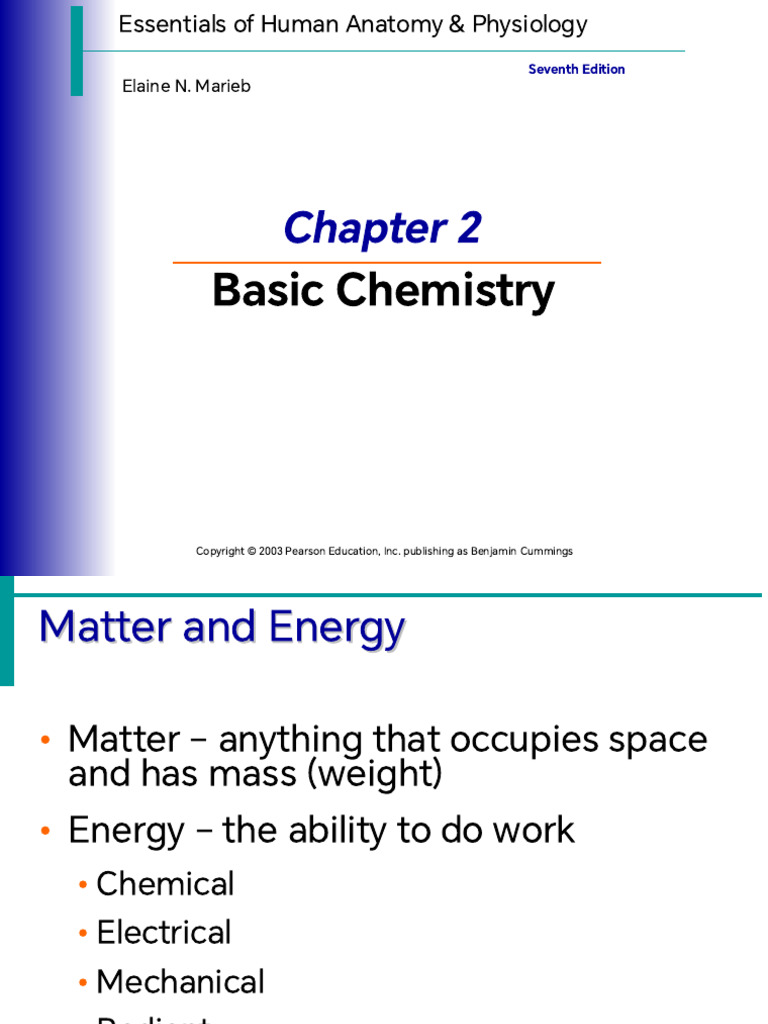 Chapter 2 Basic Chemistry | PDF | Chemical Bond | Atoms