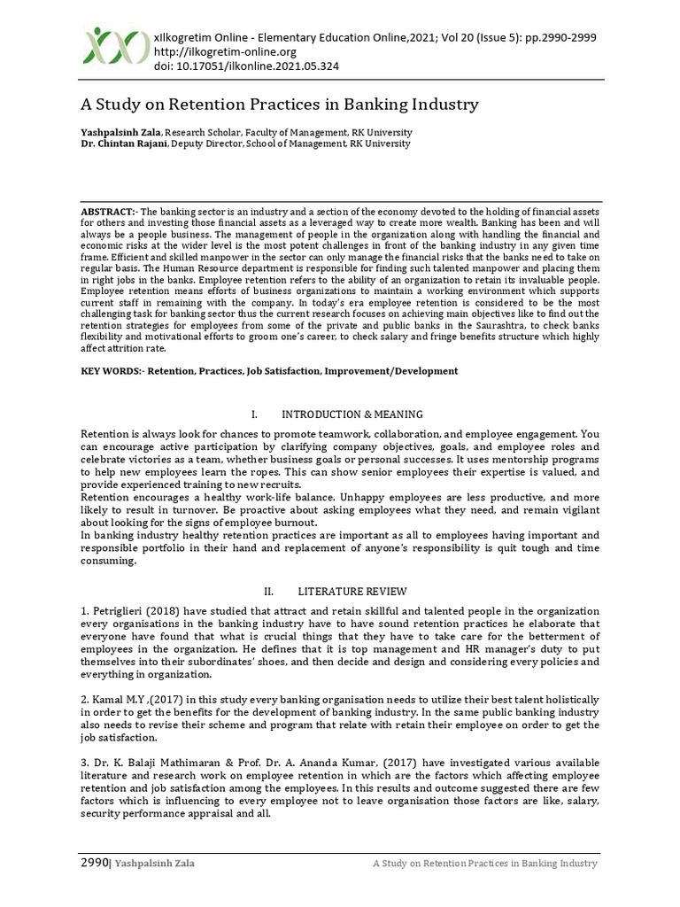 Retention practices study | PDF | Employee Retention | Employment