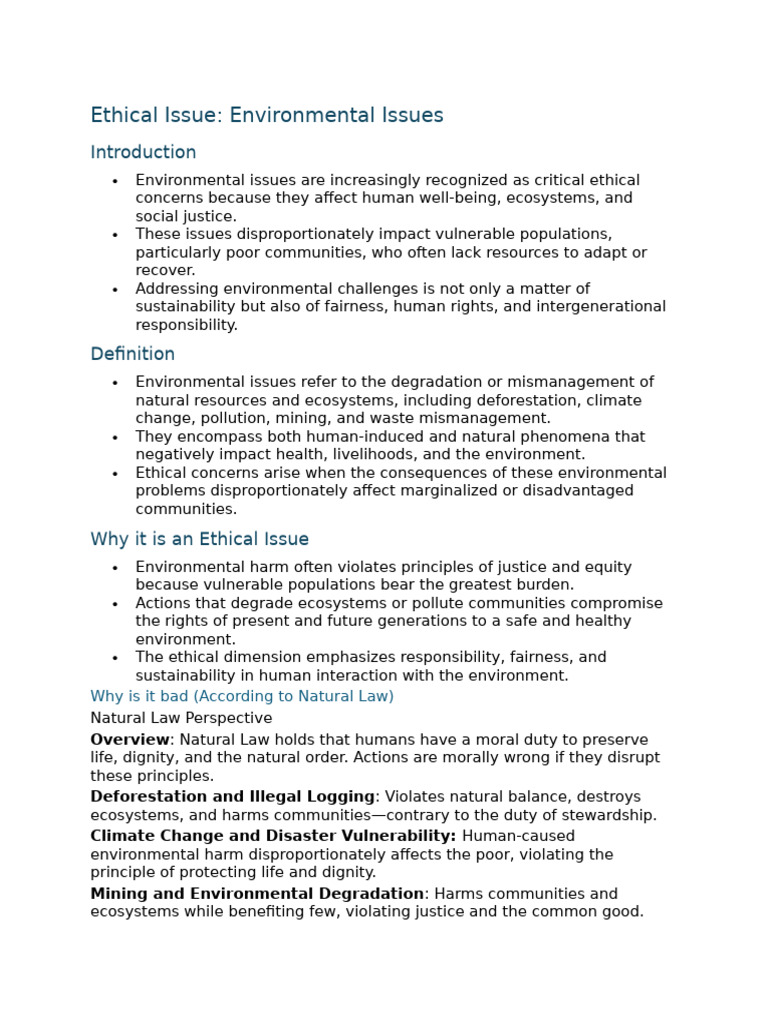 Environmental Issue | PDF