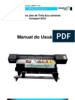 Impressora Jato de Tinta Eco solvente Manual do Usuário