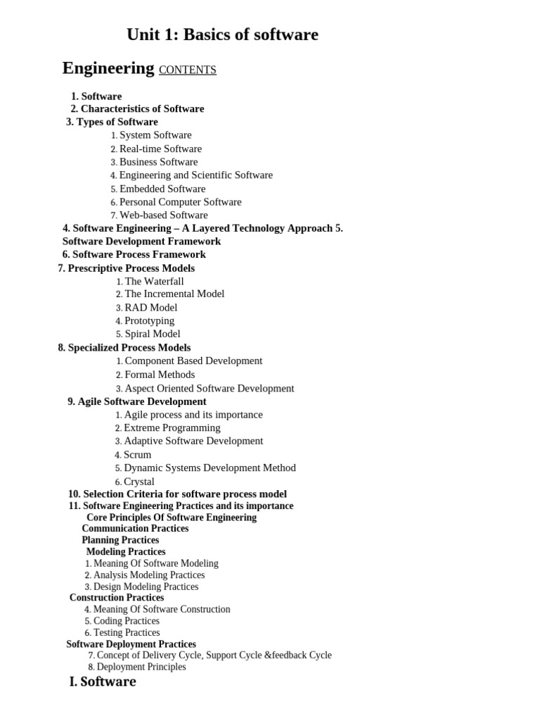 Unit-1 Basics of Software Engineering | PDF | Software Prototyping ...