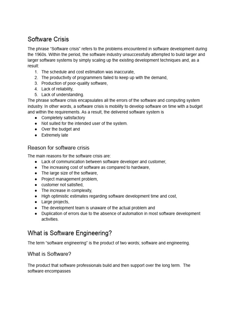 1. Software Engineering | PDF | Software | Software Development