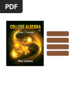 College Algebra, 11e Ron Larson Ebook Clear PDF | PDF | Equations