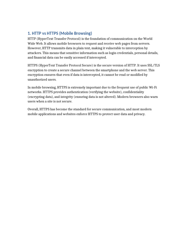 7 Page Mobile Network Report | PDF | I Pv6 | Transmission Control Protocol