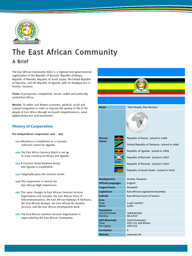 EAC - A Brief | PDF | Economies