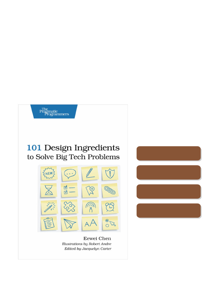101 Design Ingredients to Solve Big Tech Problems 1st Edition by Eewei ...