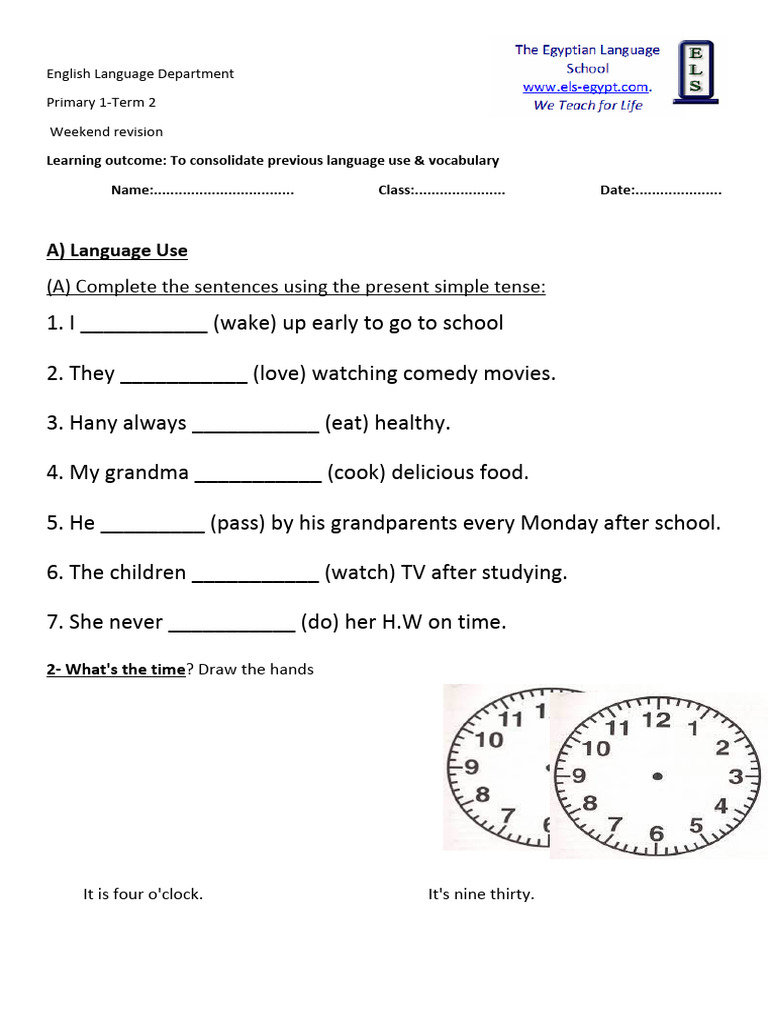 Weekend Sheet | PDF
