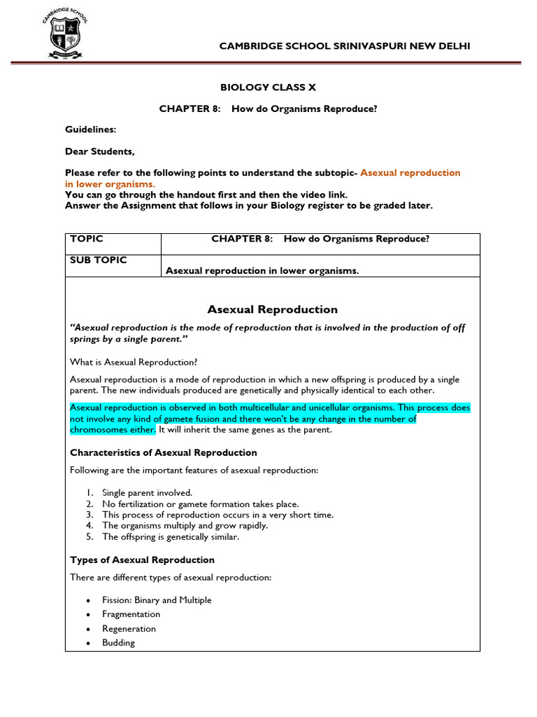 How Do Organism Reproduce -2 (2) | PDF | Sexual Reproduction | Reproduction