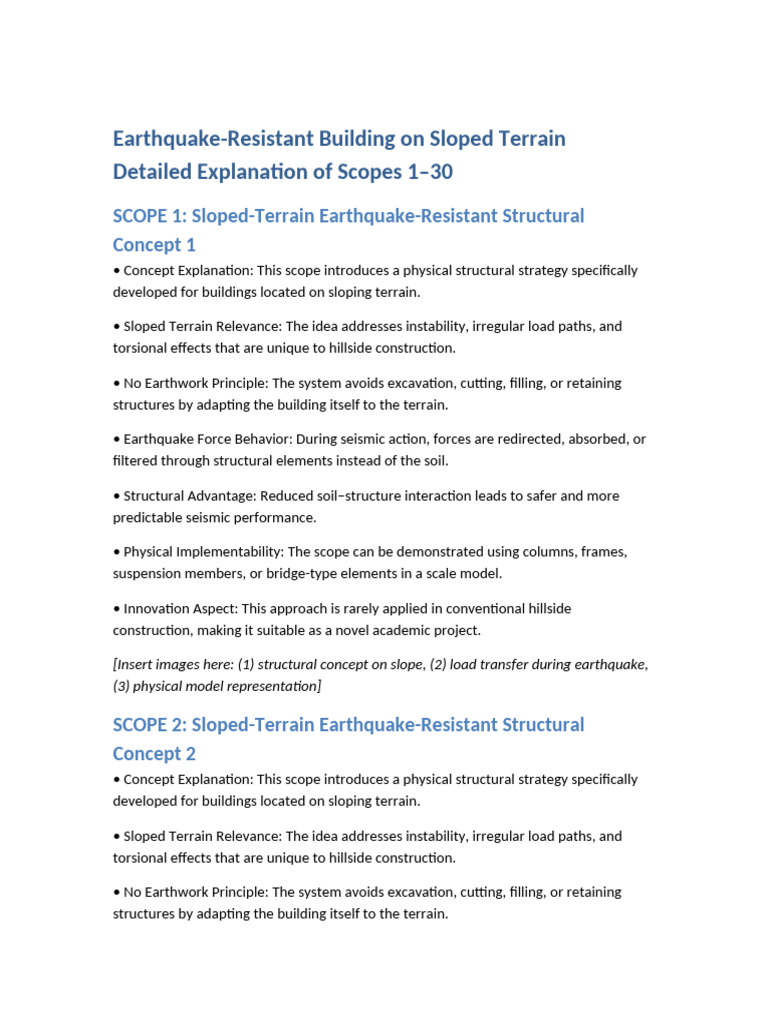 Scopes_1_to_30_Detailed_Explanation_Sloped_Terrain | PDF