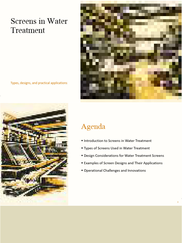 Screens | PDF | Filtration | Water Treatment