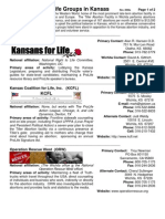 Major Pro Life Groups in Kansas (Prolife Propaganda Guide)
