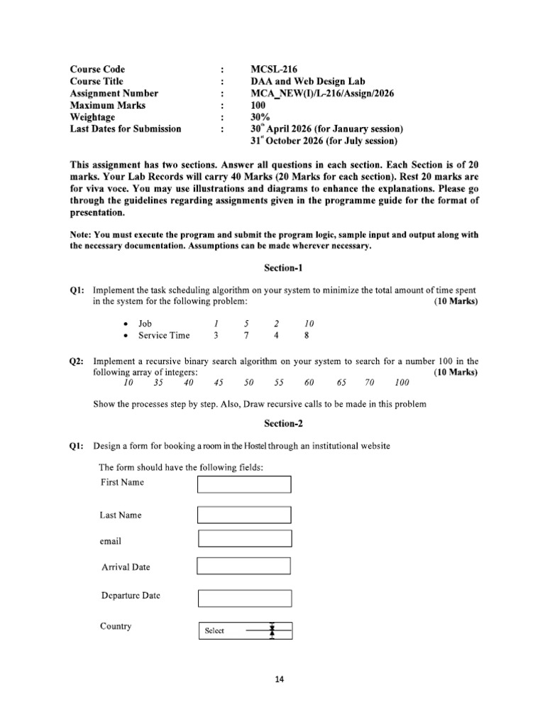 MCSL 216 em 2026 | PDF | Html | Software Engineering