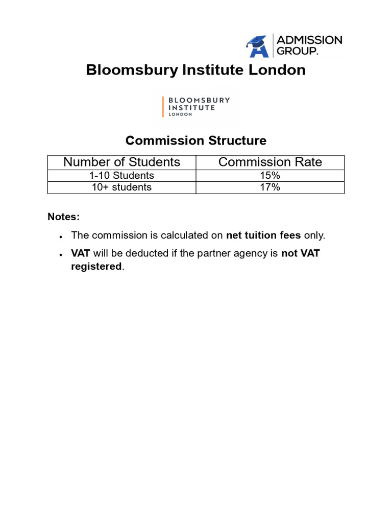 BIL Commission Structure for Premium Sub Agent | PDF