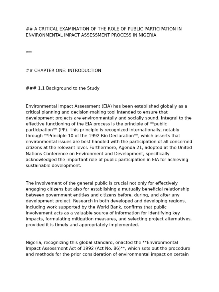EIA RAW | PDF | Environmental Impact Assessment