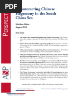 Counteracting Chinese Hegemony in the South China Sea