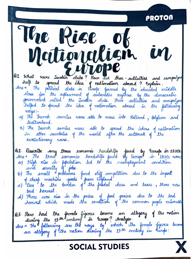 The Rise of Nationalism in Europe | PDF