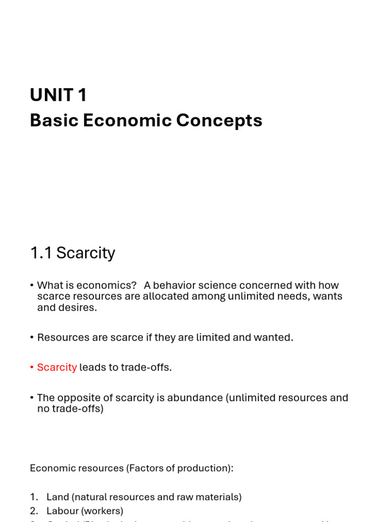 Unit 1. Micro | PDF | Utility | Macroeconomics