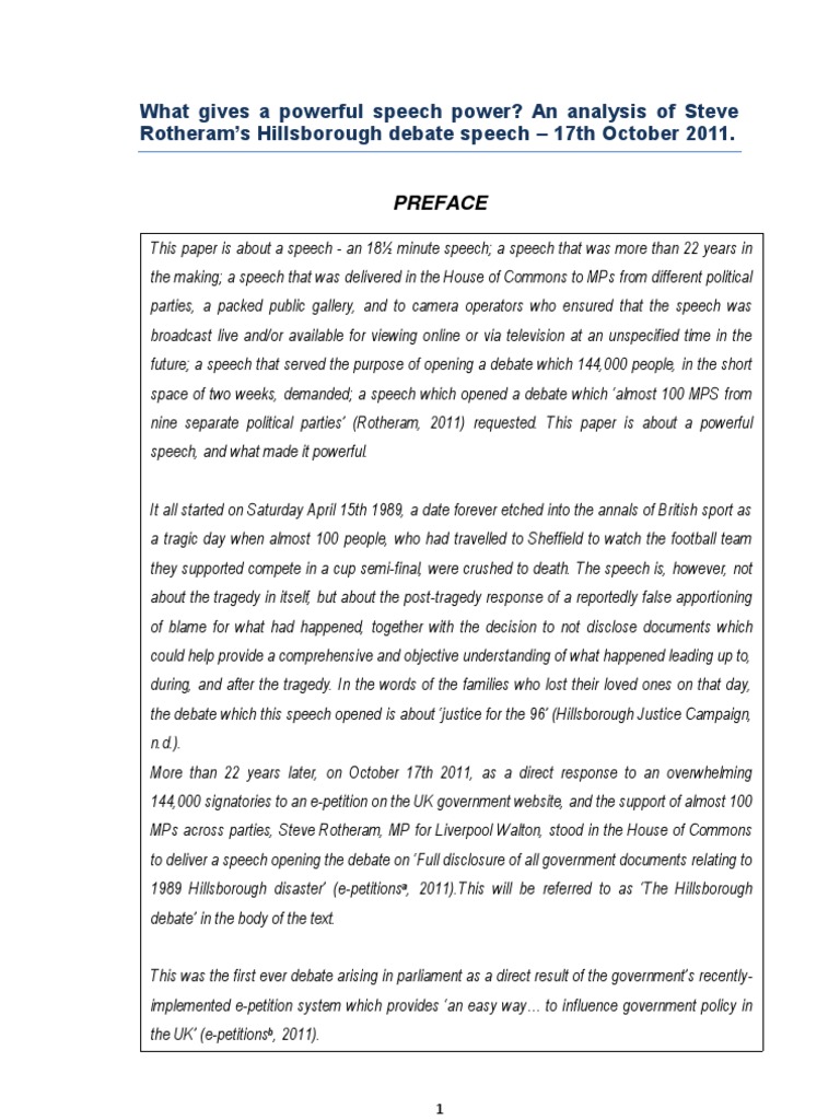 speech analysis essay example