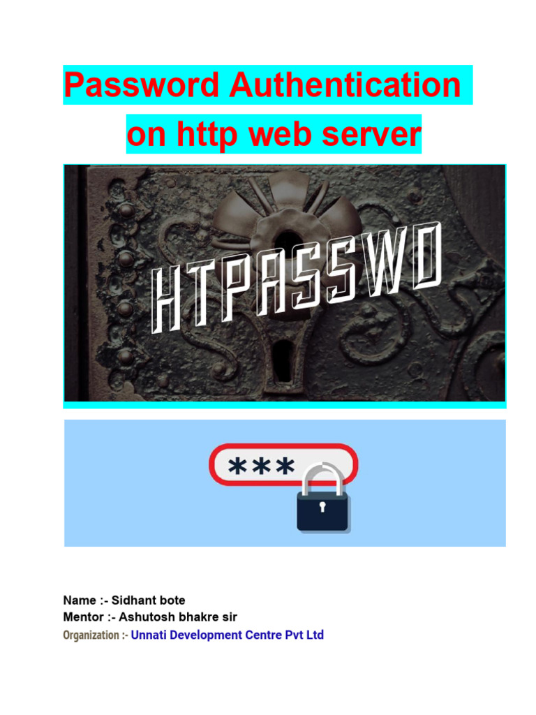 Webserver With Htpasswd Basic Authentication 1725587537 | PDF ...