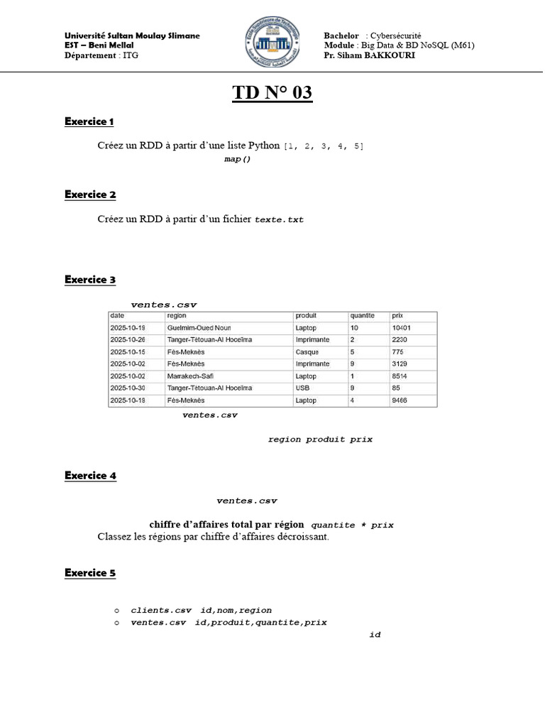 TD 03 | PDF