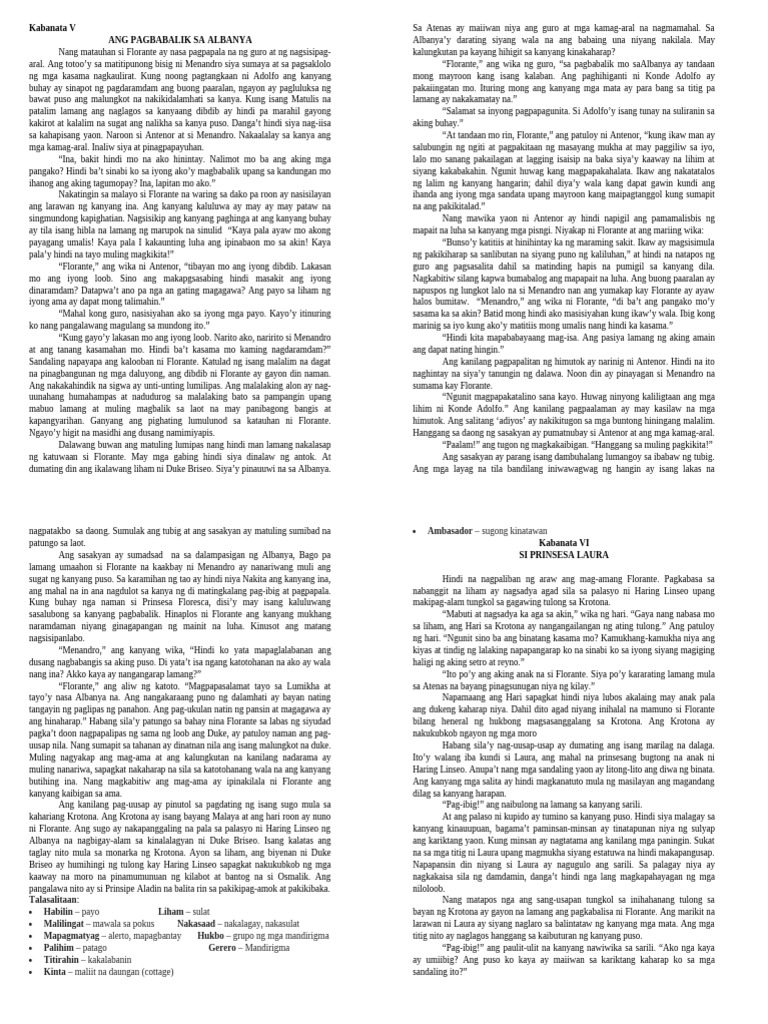 Summary Handouts Filipino | PDF
