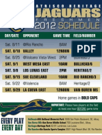 2012 Schedule-Atrisco Heritage YAFL Rookies