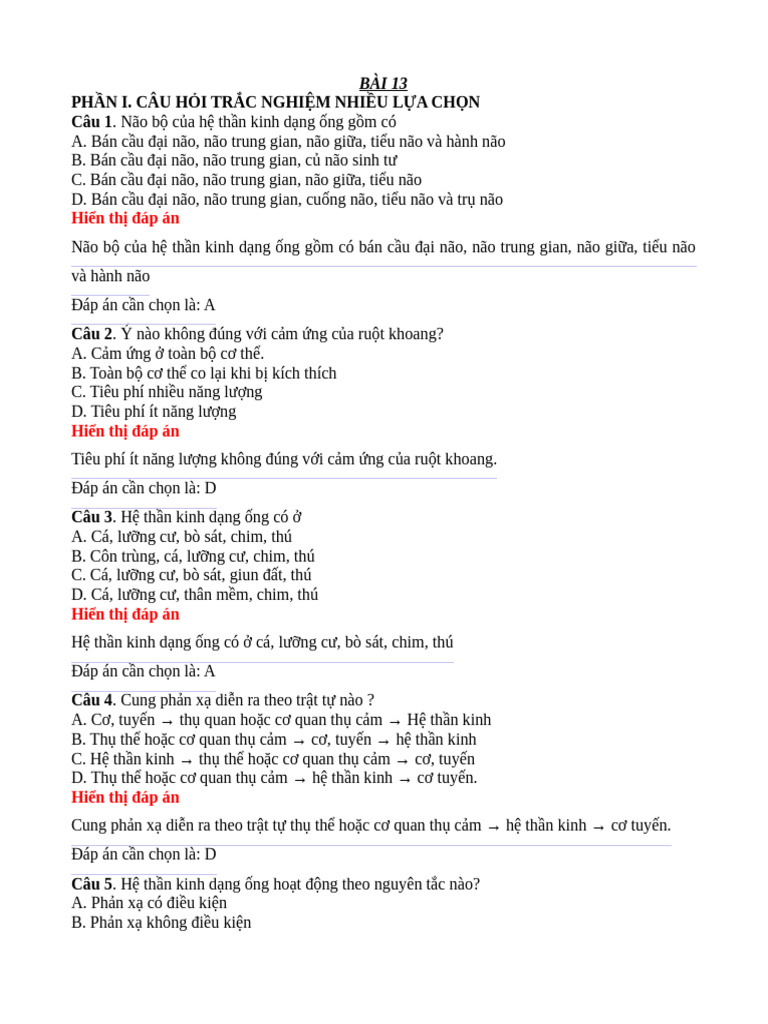 GK II SINH TNKQ | PDF