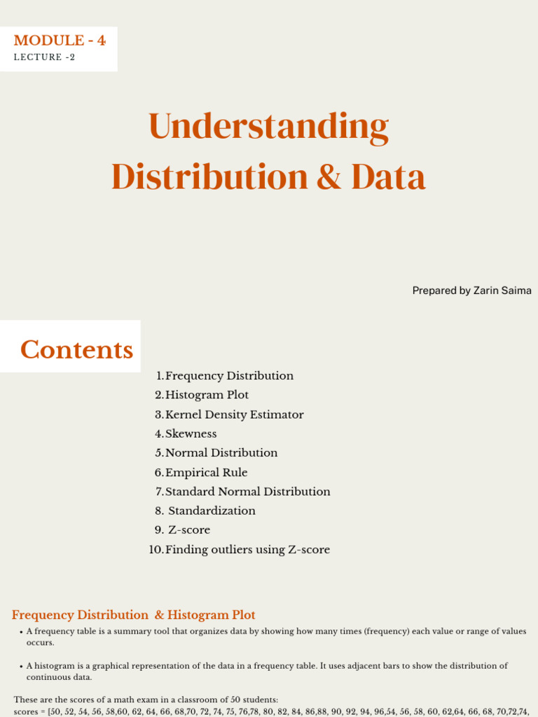 DS ML Stat Lec 2 | PDF | Skewness | Mode (Statistics)