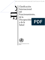 CIF-CLASIFICACION INTERNACIONAL DEL FUNCIONAMIENTO DE LA DISCAPACIDAD Y DE LA SALUD