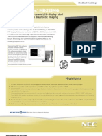 Nec Multisync® Md215Mg: 21.3" Grayscale Medical-Grade LCD Display Ideal For Ultra High-Resolution Diagnostic Imaging