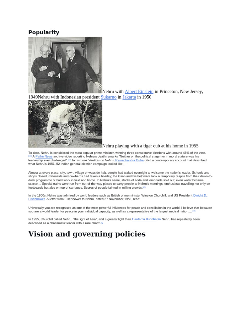 Popularity | PDF | Jawaharlal Nehru