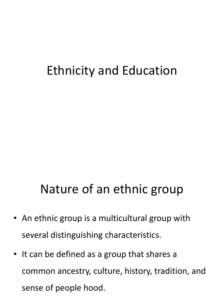 Understanding Ethnicity in Education | PDF | Ethnic Groups | Minority Group