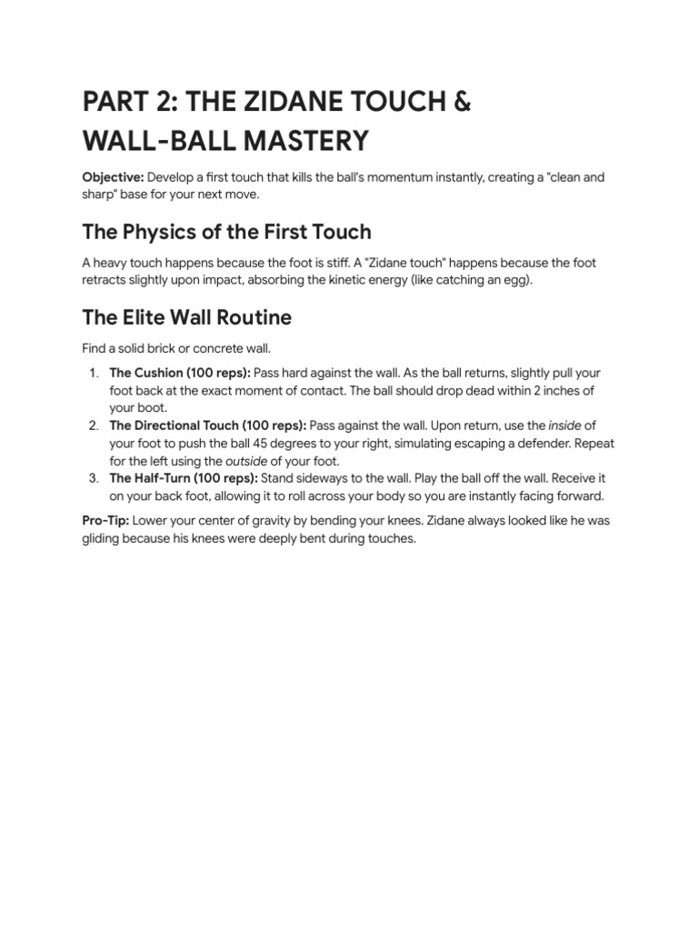 Part 2 - The Zidane Touch | PDF