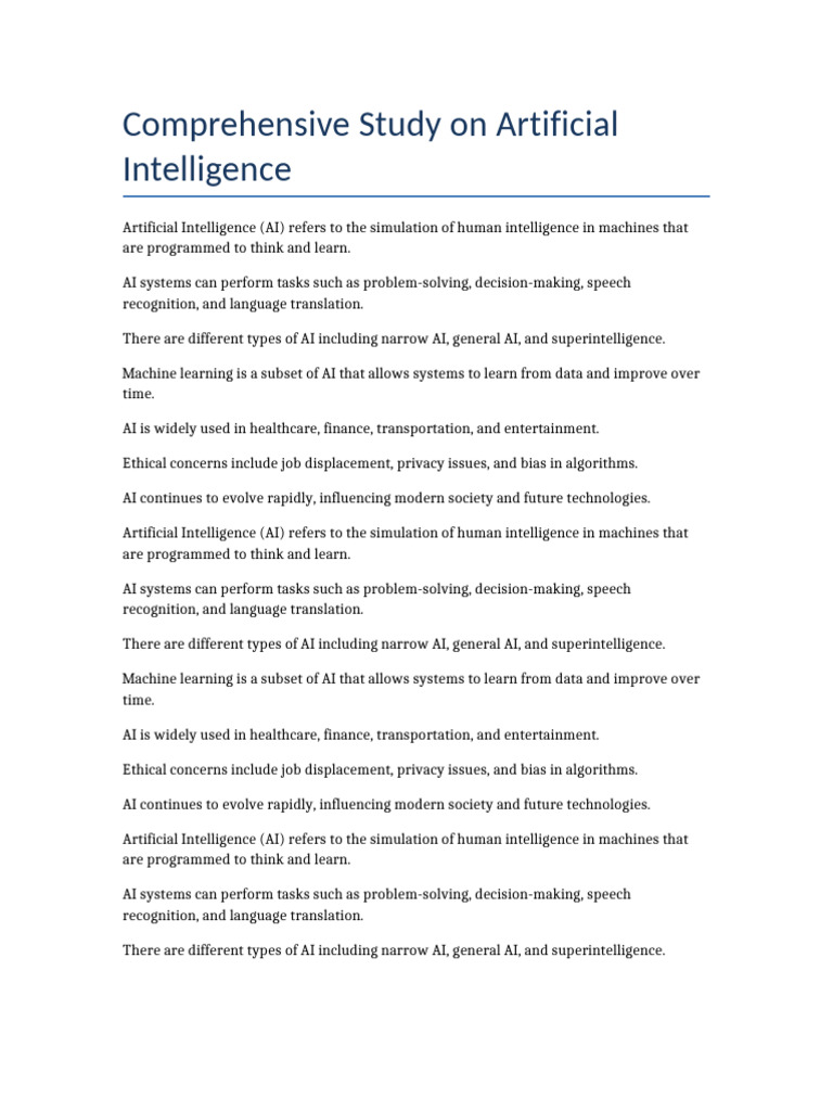 Artificial Intelligence | PDF