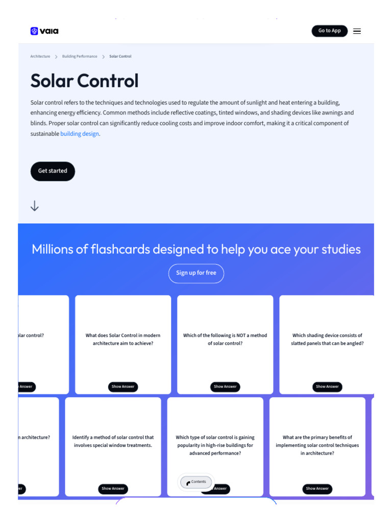 Solar Control_ Definition & Techniques _ Vaia | PDF