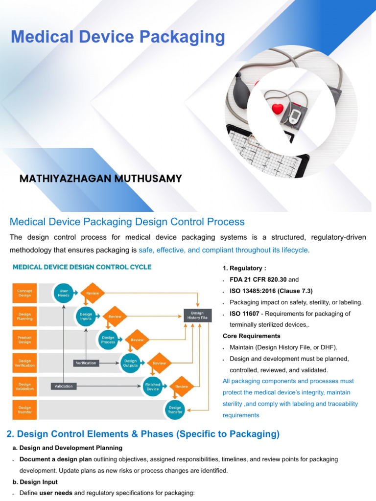 UNIT-II-Medical Device Packaging -Design Control_Part II | PDF ...