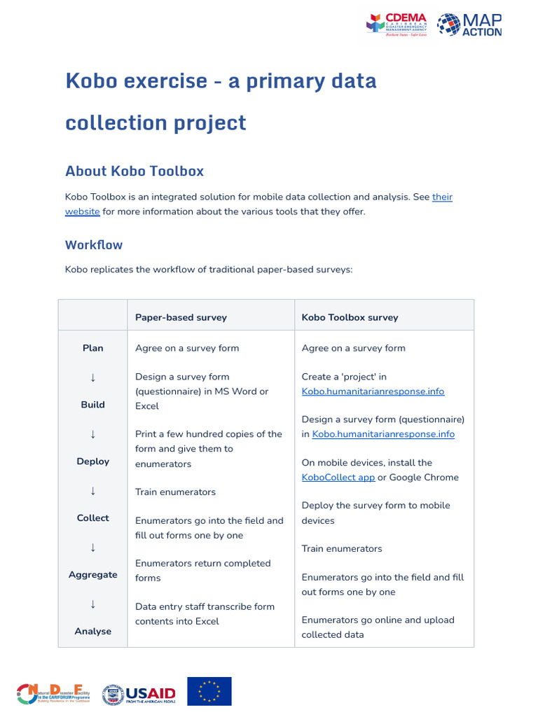 Kobo Practical Primary Data Collection Project 2023 ENG | PDF ...
