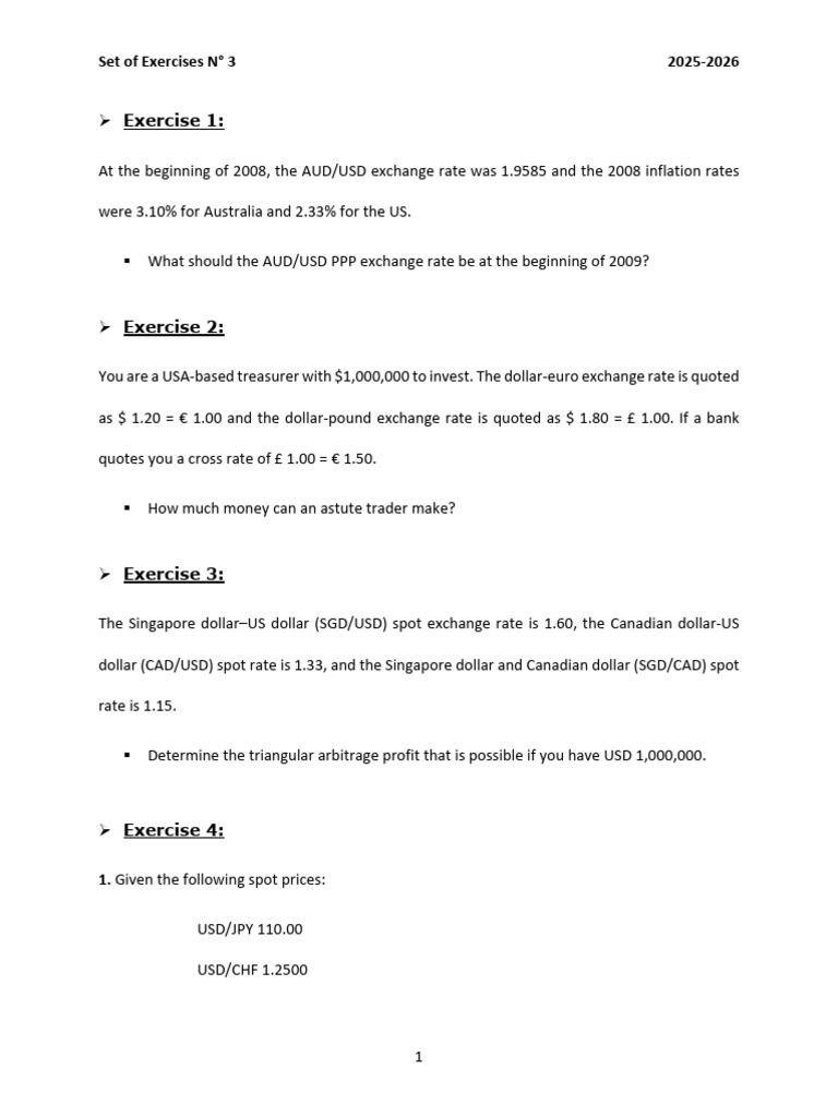 Set of Exercises N° 3 | PDF