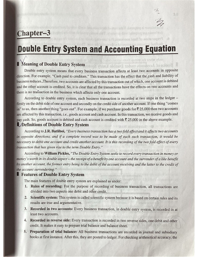 Ch-3 Double Entry system | PDF