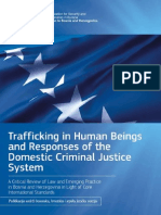 Trgovina Ljudima I Odgovor Krivicnog Sistema BiH