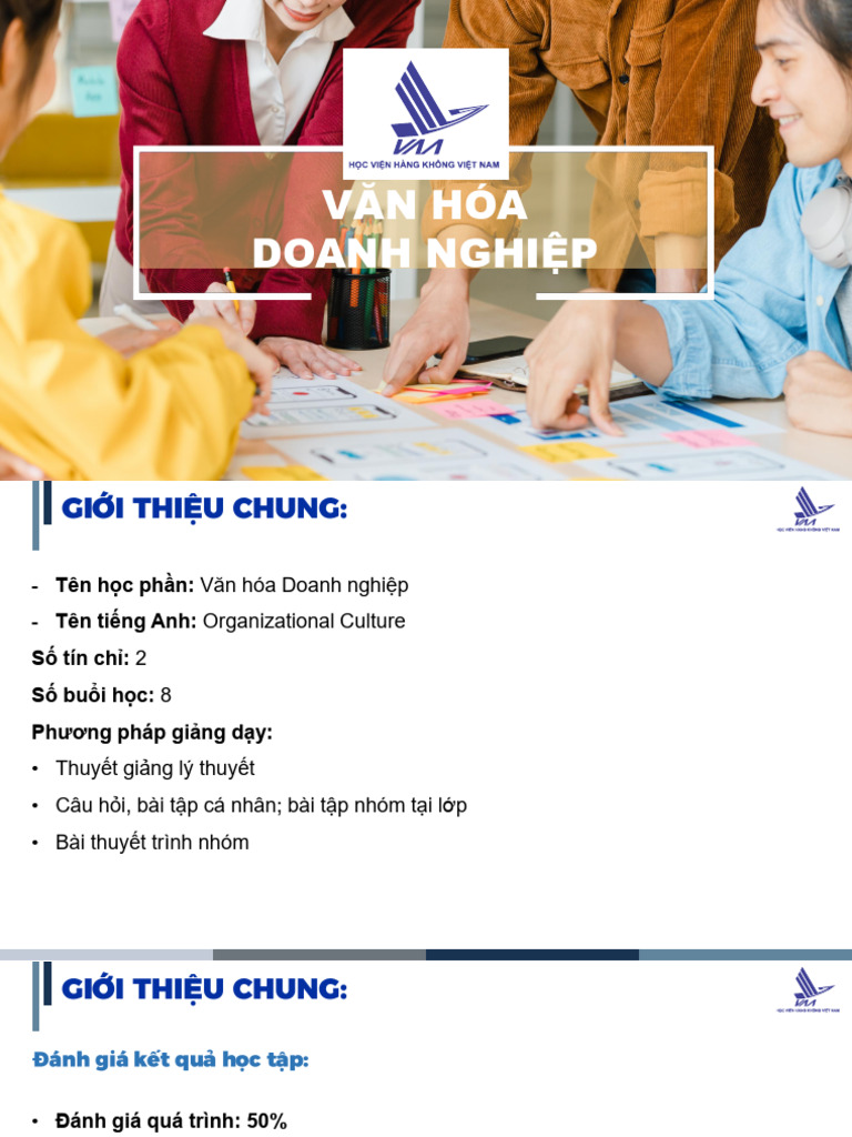 Vhdn_chuong 01 Tong Quan Ve Van Hoa Doanh Nghiep_student | PDF